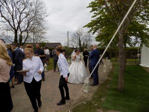 Marquee wedding catering — Kwizeen event photograph 5