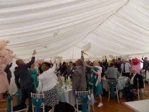 Marquee wedding catering — Kwizeen event photograph 2
